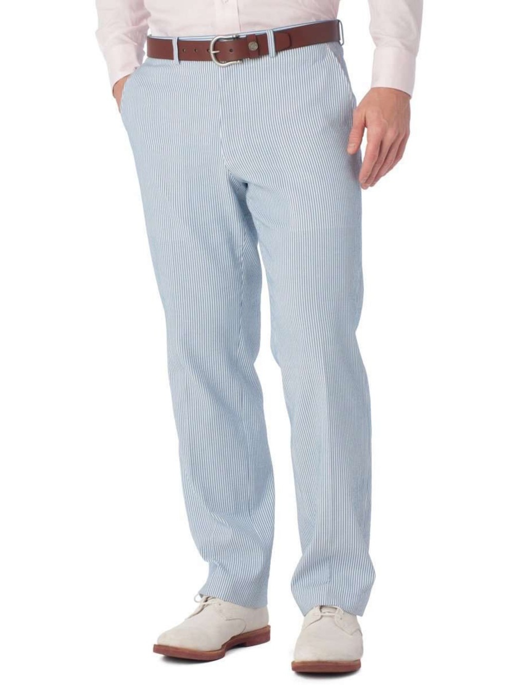 Southern Tide Blue and White Striped Seersucker Pants - great condition